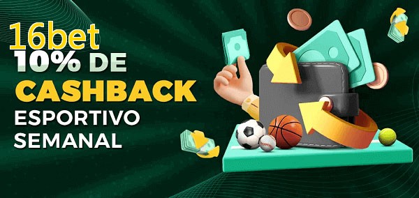 10% de bônus de cashback na 16bet